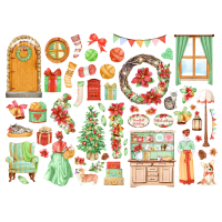 Stamperia All Around Christmas Die Cuts Assorted (55pcs) (DFLDC83)